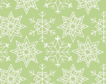 Snowflake print fabric, All About Christmas fabric, Riley Blake Designs