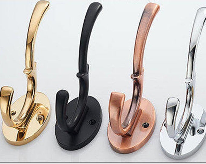 Glass Hook Decorative Hooks Wall Hooks Clear Silver Black Gold Etsy