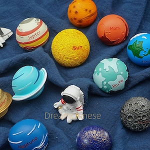 Solar system Cabinet Knobs Planet Astronaut Kids Drawer handle knobs ,Knobs for Kids Furniture Space Cupboard Pulls  Room Decor