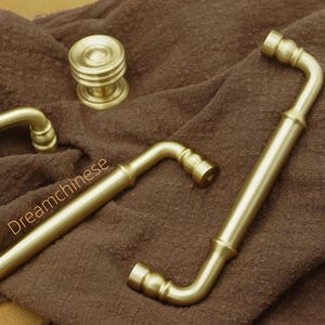 Solid Brass Kitchen Pulls Knobs  Cabinet Door Handles Drawer Pull Knob Cabinet  Hardware Dresser Knobs Kitchen Handle 5&quot;6.3&quot;7.55&quot;8.8&quot;