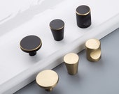 Brass Knob Cabinet Door Knob Handle Pull Drawer Knobs Pulls Handles Dresser Knob Black Gold Vintage Style Retro Cabinet Door Knob