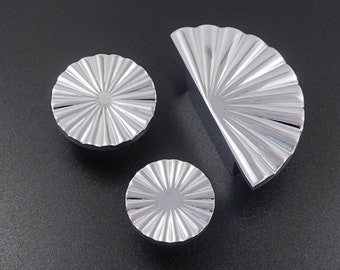 Silver Chrome Cabinet Knob Kitchen Handles  Pull Drawer Knobs Pulls Handles Dresser Knob Modern Style Kitchen  Pulls Knobs Guft Hardware