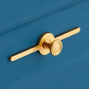 Brass Knobs Plate Kitchen Cabinet Pulls Drawer Knobs Pulls Handles Dresser Knobs Pulls Brass Door Knobs Furniture Hardware zdjęcie 1