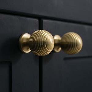 Round Door Knobs for Cabinet Gold Solid Brass Furniture Handles Hardware Luxury Wardrobe Pulls Kitchen Cupboard Pull Handle