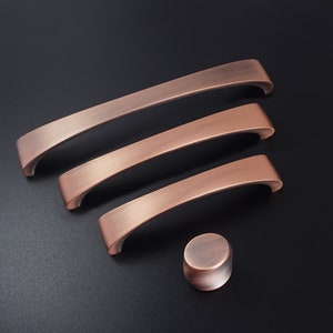 3.78" 5'' 6.3'' Antique Copper Drawer Pulls Knobs  Dresser Handle Kitchen Pull Cabinet Door Handles Knob Cabinet Hardware