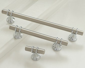 3.75" 5.0" 6.3" 7.55" Brushed Steel Nickel Drawer Pulls Dresser Knobs Handles Wardrobe Pulls handles Kitchen Cabinet Cupboard Handles