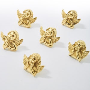 Gold  Angel  Knobs Kitchen Pulls and Knobs Cabinet Knobs Handles drawer Knobs pulls wardrobe Knob Cabinet Knobs Modern Drawer Knob