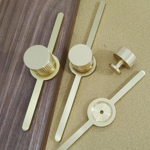 Brass Knobs with Plate Kitchen Pull Knob Cabinet Pulls Drawer Knobs Unique Dresser Knobs Pulls Brass Door Knobs Furniture Hardware