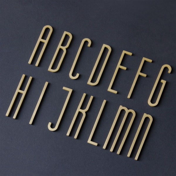 Solid Brass House Letters Numbers / Business Office Alphabet Door Letters /House Numbers /Gold Wall Decorative Letters