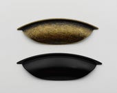 2.5 Shell Design Knobs Dresser Drawer Pulls Handles Knob Rustic Antique Bronze Retro Kitchen Cabinet Handle Hardware