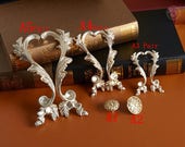 Vintage Dresser Pulls Handles Silver Phoenix US Rustic Country Drawer Pulls Knob Cabinet Door Handle Knobs