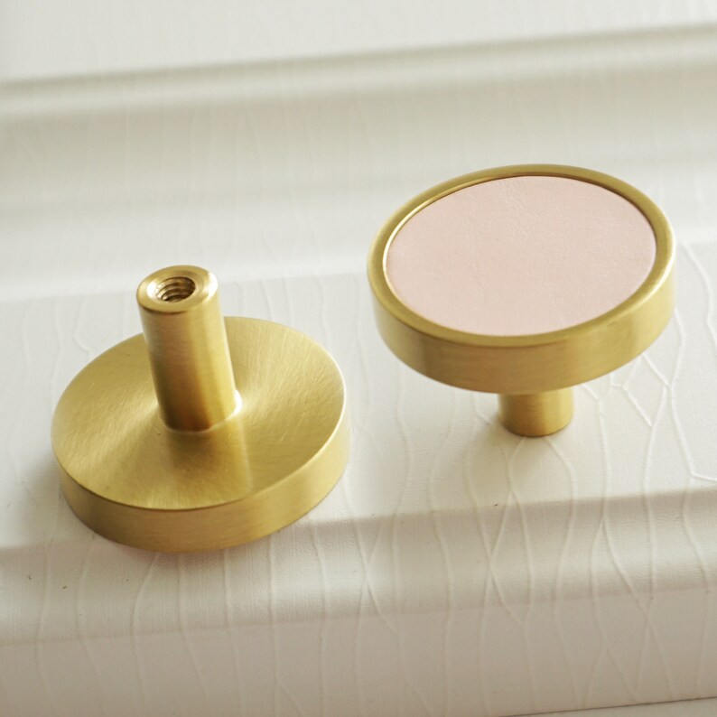 3.78'' 5'' Pink Leather Door Handles Etsy