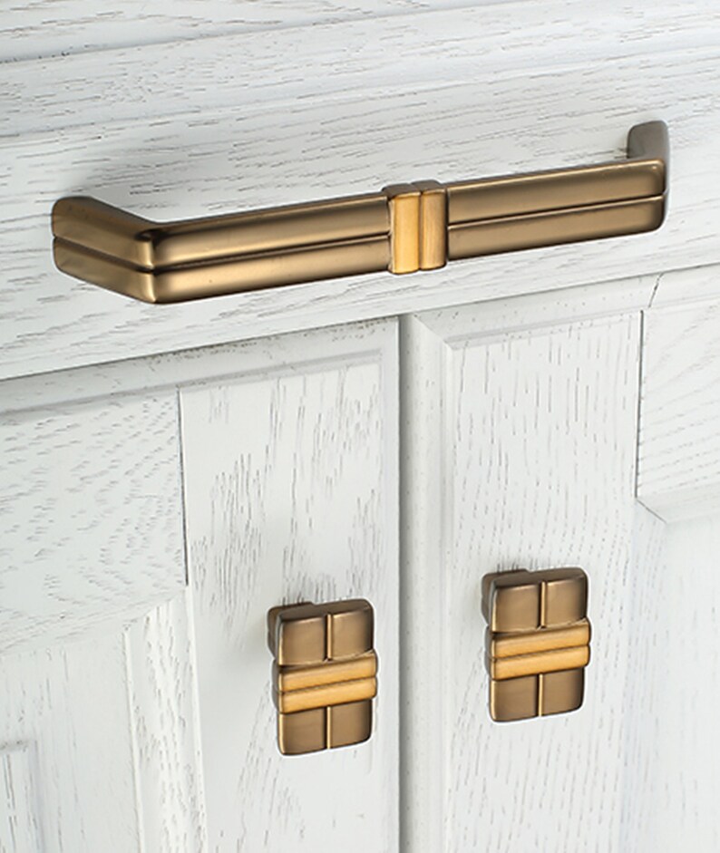 3.78\u201d 5\u201d 7.55\u2019 Antique Brass Drawer Pulls Handles Dresser Knobs Pulls Kitchen Cabinet Pulls Cupboard Handles Square 96 128 192mm