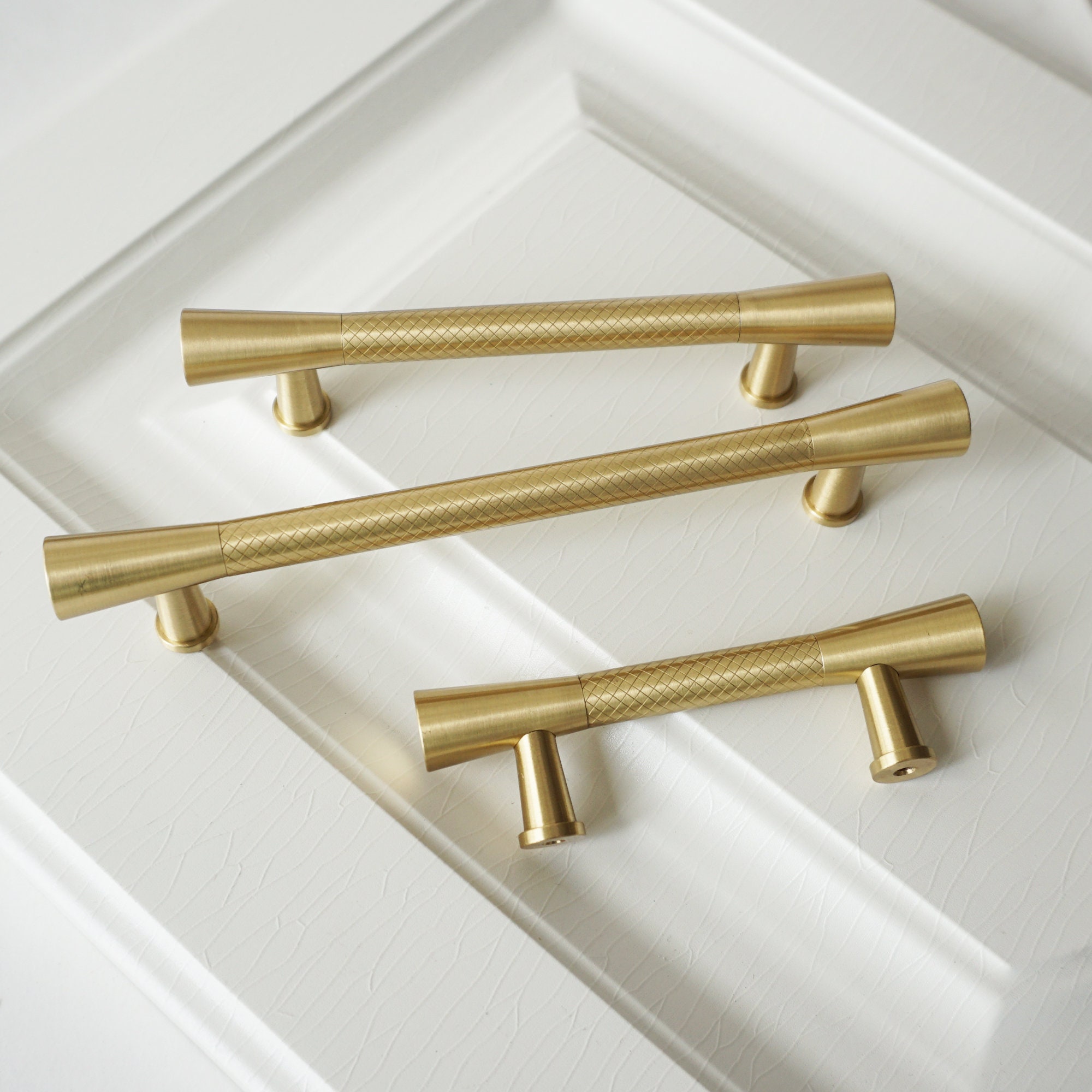 2.5 3.78 5.0 Brass Drawer Pulls Handles Etsy
