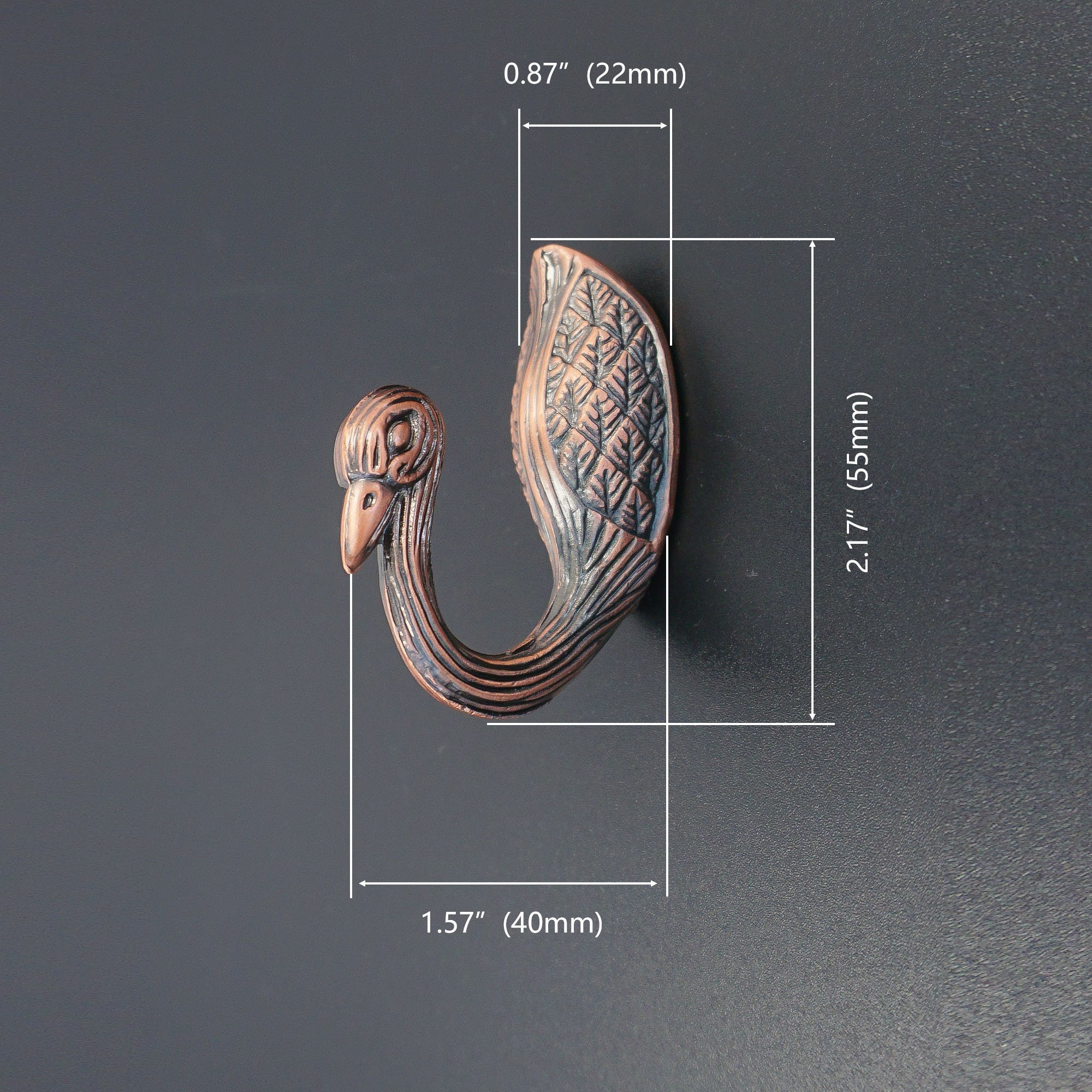 Mandarin duck Wall Hooks Unique Vintage Hook Antique Bronze Etsy