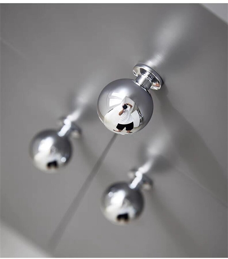 Massief messing mini bal ladeknoppen gepolijst goud kast trekt knop, cadeau gouden keukendeurklink hardware afbeelding 10