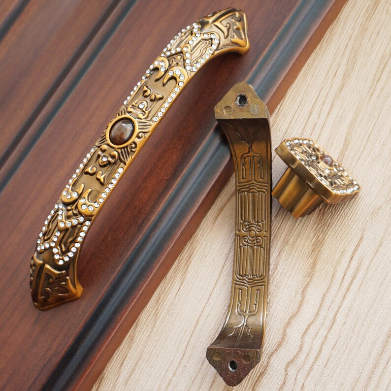 3.78'' 5'' Antique Brass Handles Etsy