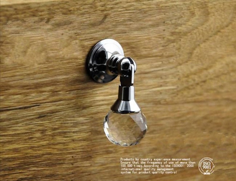 Drop Dresser Drawer Knobs Crystal Ball Pulls Handles Sparkly / Etsy
