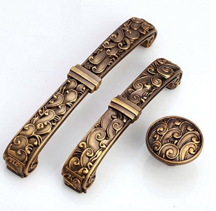 Antique Brass Dresser Handles Etsy