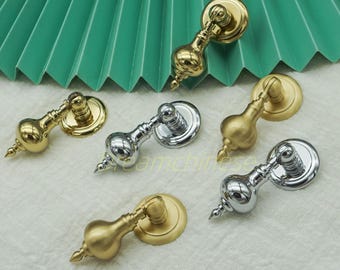 Pomello per cassetto in ottone a forma di zucca: maniglia unica per mobili, ferramenta per mobili