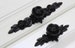 Black Rose Knobs Flower  Pulls Handles/ unique cabinet pulls /  Drawer Pull Handles Dresser Pulls Handles  Hardware Kitchen  K01 