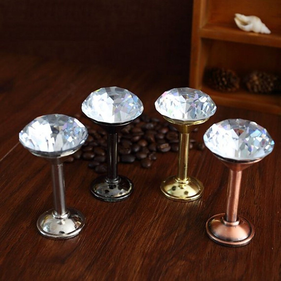 Glass Hook Decorative Hooks Wall Hooks Clear Silver Black Gold Etsy