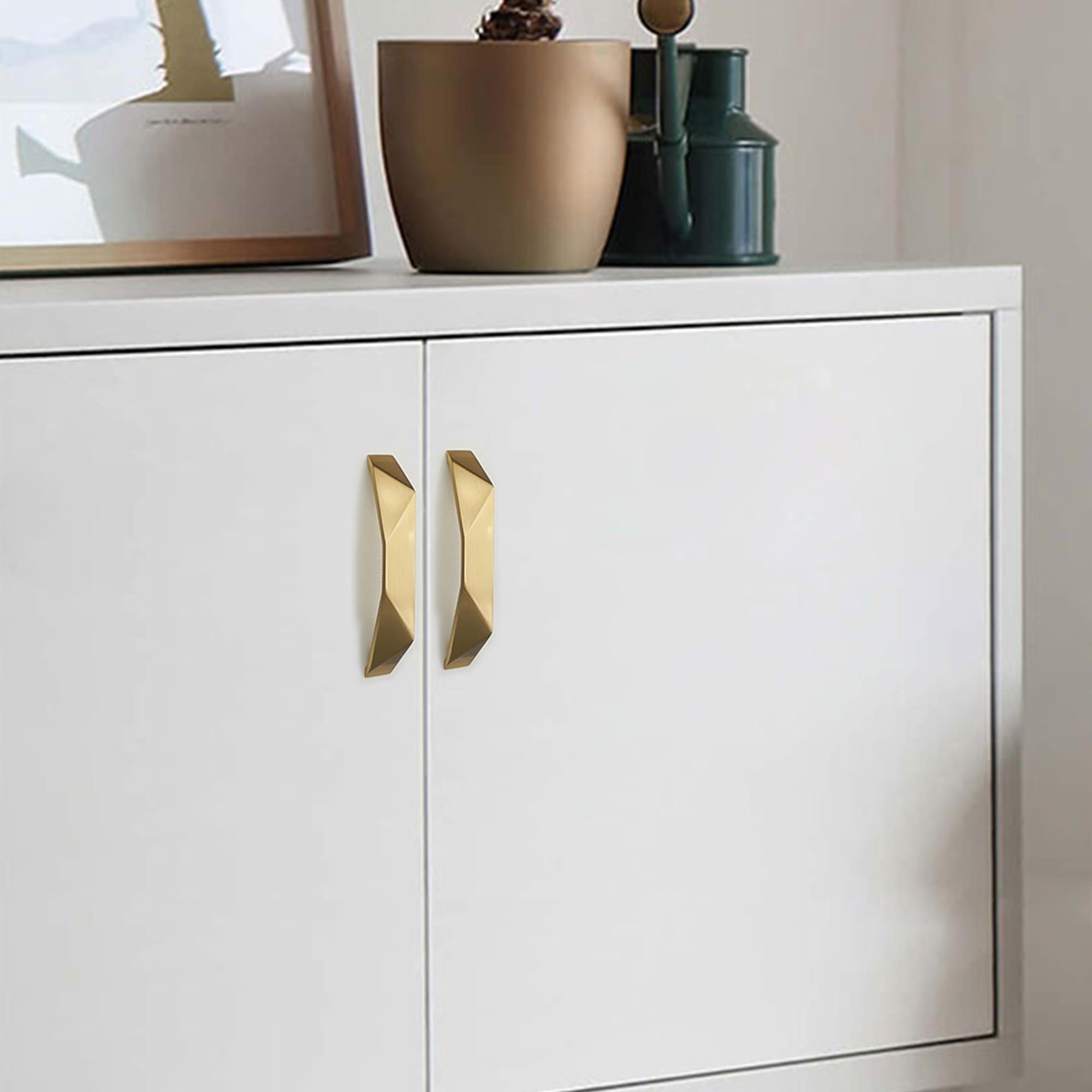 2 Piezas  Oro  Mango De Aleación De Aluminio | Tirador De Puerta Corredera Tirador De Puerta De Balcon Manija Del Cajon Del Gabinete Para Vent 92858359