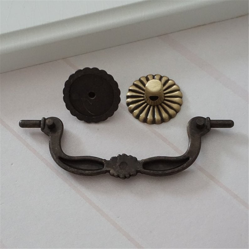 3 5 Vintage Bail Pull Dresser Handles Drawer Pulls Handles Knob Antique Bronze White Gold Kitchen Cabinet Pulls Door Knobs Handle 89 Mm Home Hobby Craft Supplies Tools