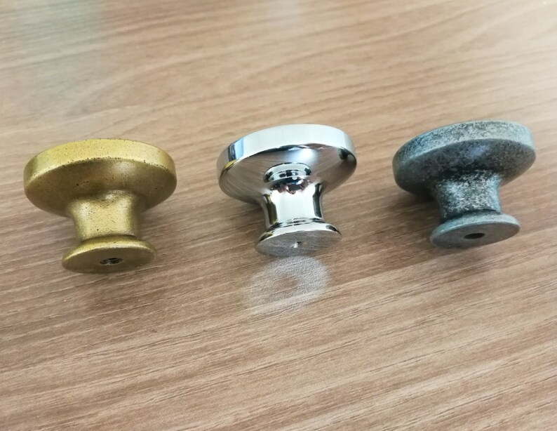 Blue Flower Drawer Knobs Dresser Handles / Handmade Knobs Etsy