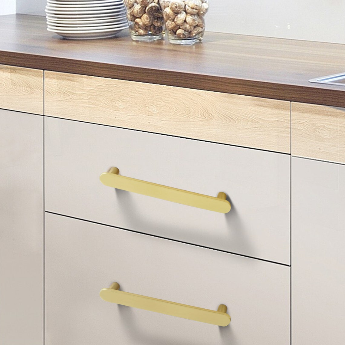 3.78 5.0 Black Drawer Pulls Dresser Knobs Pulls Etsy