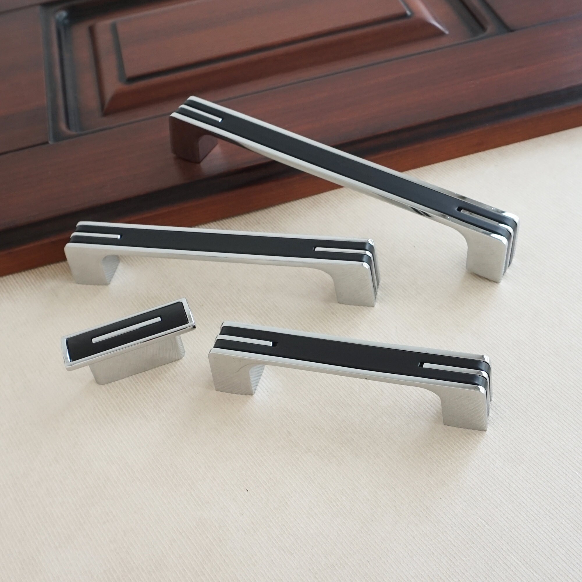 Black White Kitchen Pulls Handles Dresser Pulls Knobs Etsy