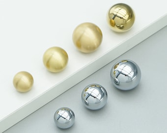 Mini Ball Deurknoppen Zilver Chroom Ladeknoppen Gepolijst Goud Kast Trekt Massief Messing Cadeau Goud Keukenkast Hardware