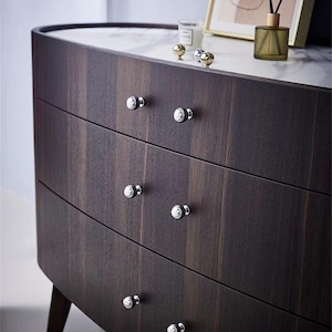 Massief messing mini bal ladeknoppen gepolijst goud kast trekt knop, cadeau gouden keukendeurklink hardware afbeelding 7