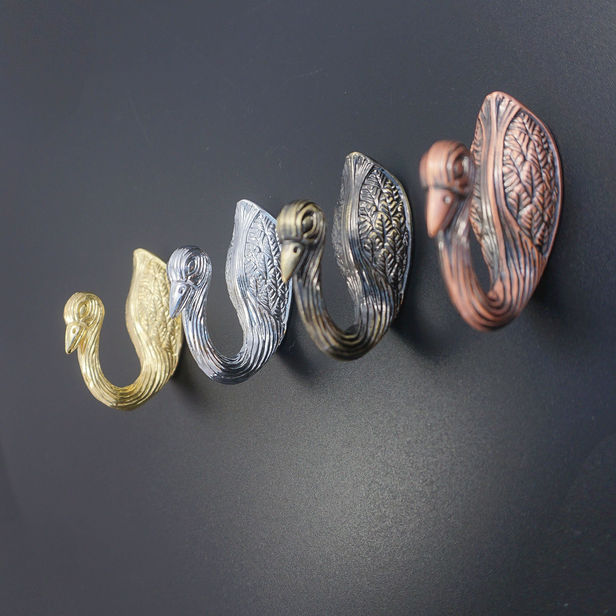 Mandarin duck Wall Hooks Unique Vintage Hook Antique Bronze Etsy