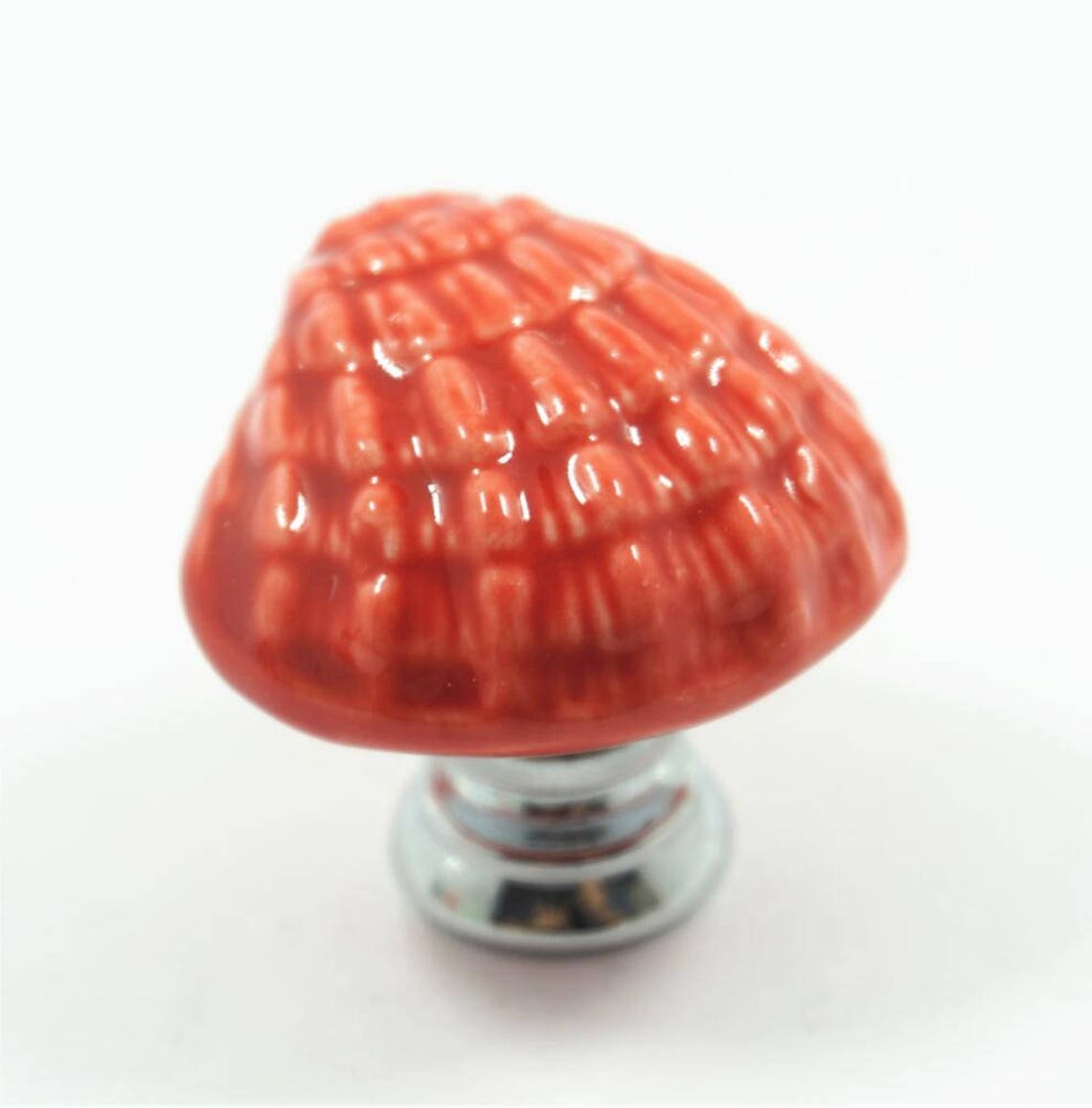 Shell Ceramic Knobs Dresser Pulls Handle Drawer Knob White Etsy