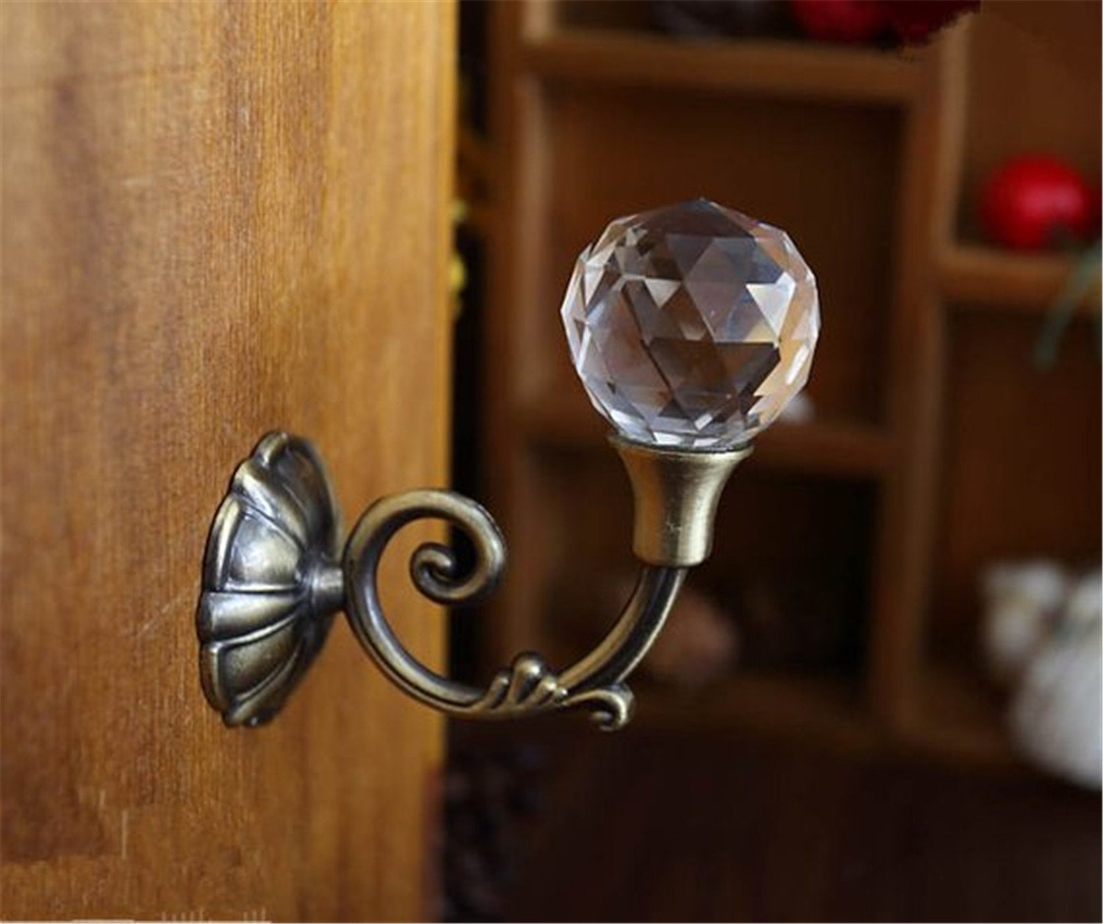 Clear Glass Hooks Crystal Wall Hooks Decorative Wall Hooks Etsy