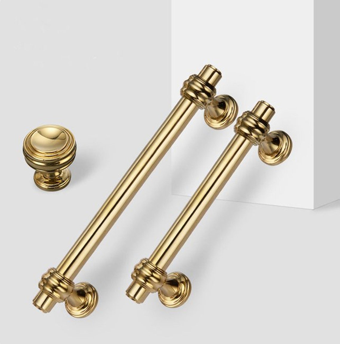 3.78'' 5'' 6.3'' Polished Gold Dresser Etsy