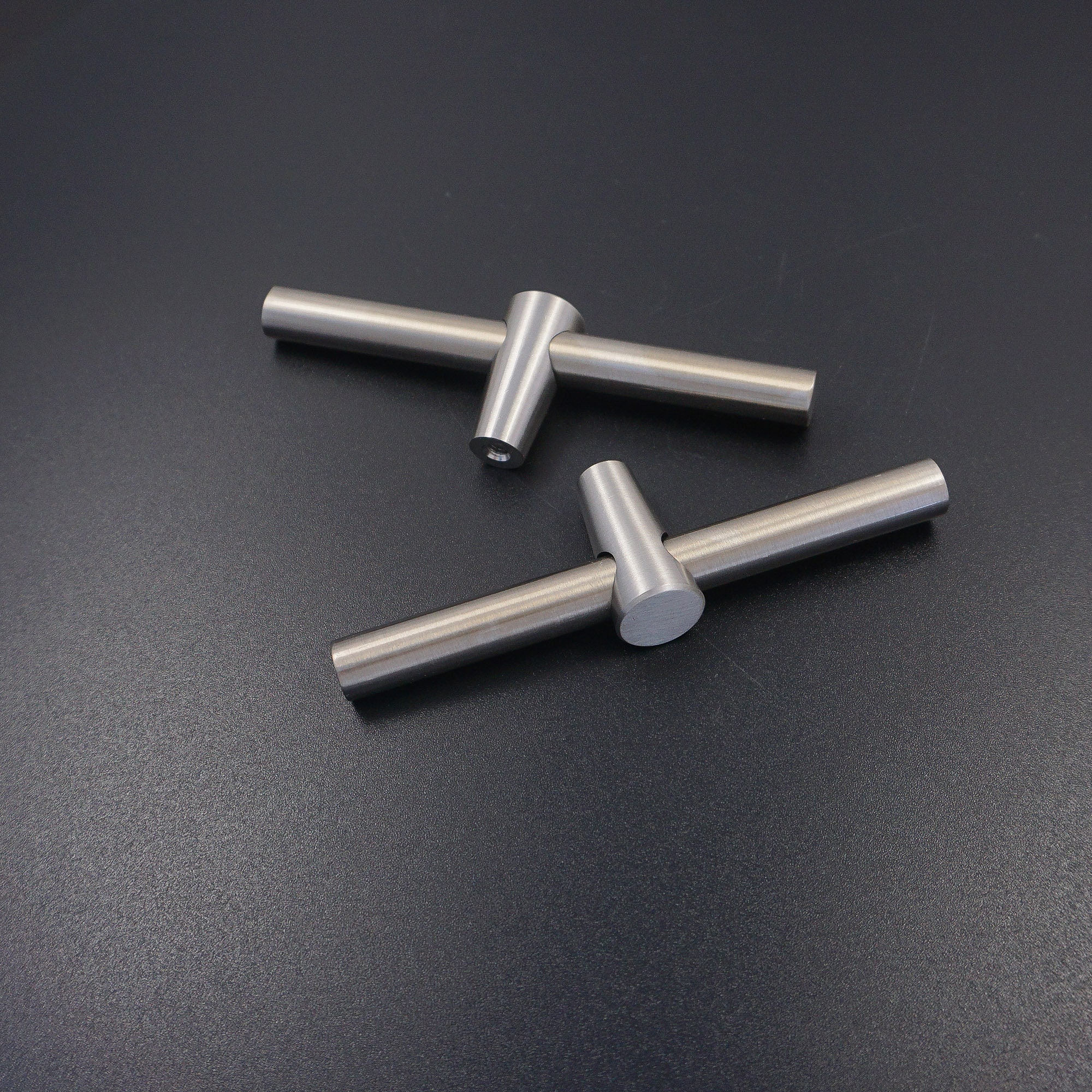 Gebürstet Nickel Schrank Türgriffe Knäufe Messing | Etsy