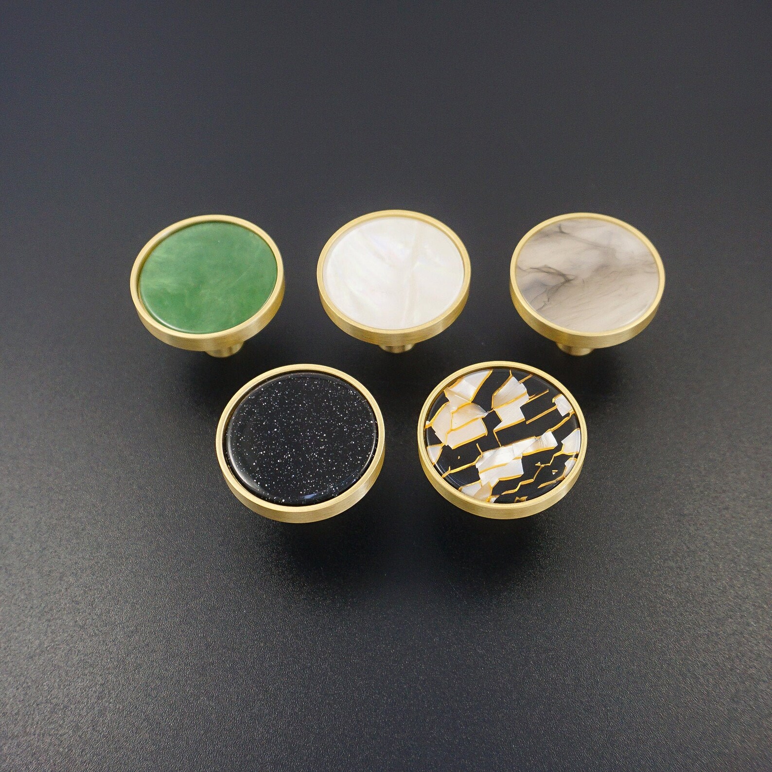 Bunter Messing Knauf Möbelknopf Schubladenknopf Knöpfe Pulls | Etsy