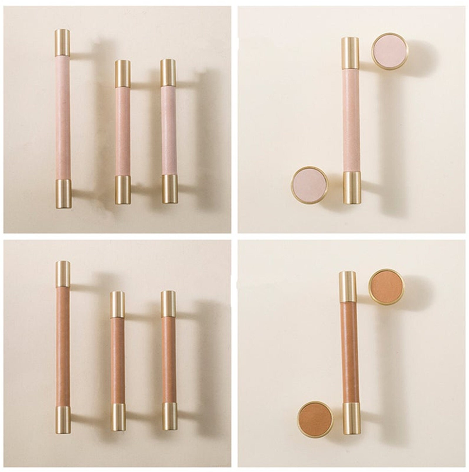 3.78'' 5'' Brass Leather Door Handles Etsy