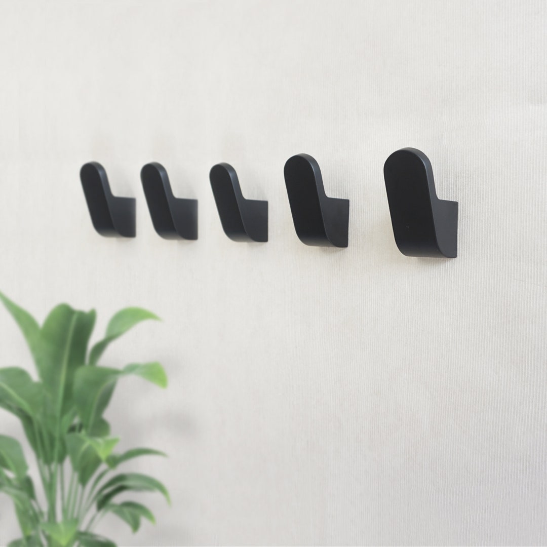 Brass Black Decorative Hooks Wall Hooks Coat Hooks Bathroom Etsy