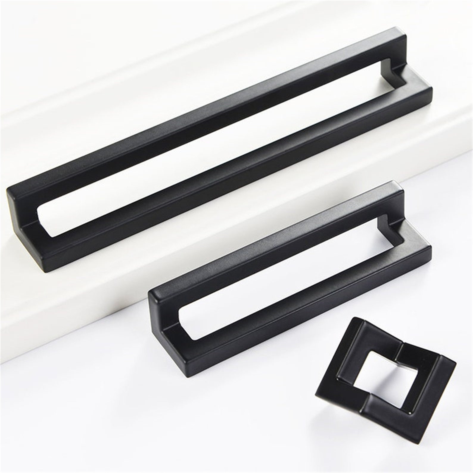 1.25 3.78 6.3black Pulls and Knobs Dresser Etsy