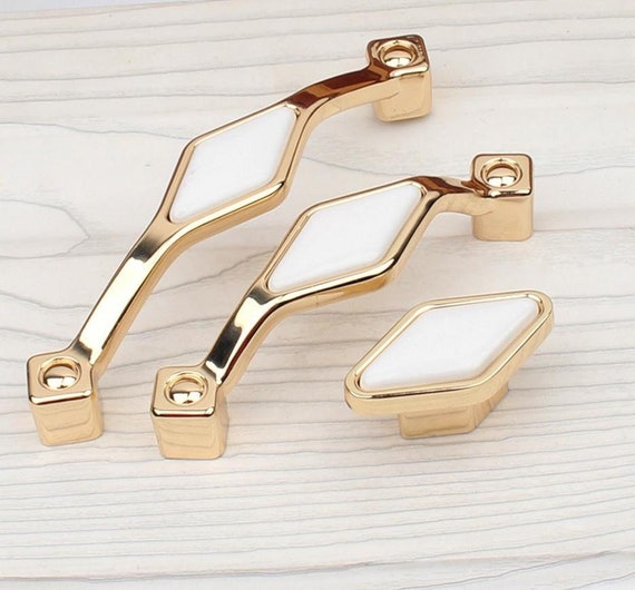 3 755diamond Shaped Drawer Pull Handles Dresser Etsy