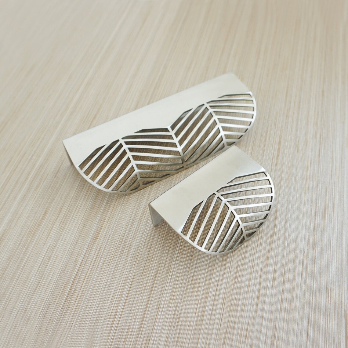 Messing Gold Blatt Design Schrank Griffe unsichtbare Schublade | Etsy