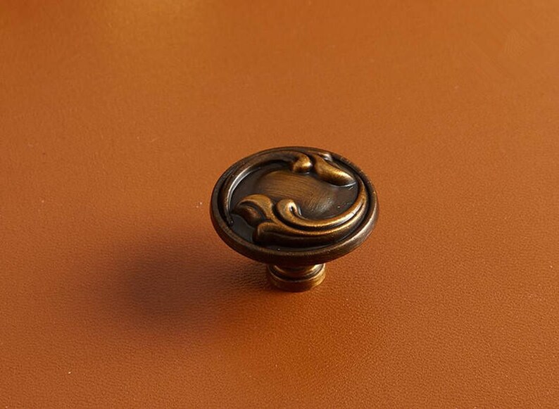 Antique Bronze Drawer pulls Knob European Pulls Handle Dresser Knob Pull Round decorative drawer pulls Cabinet Knobs Handle