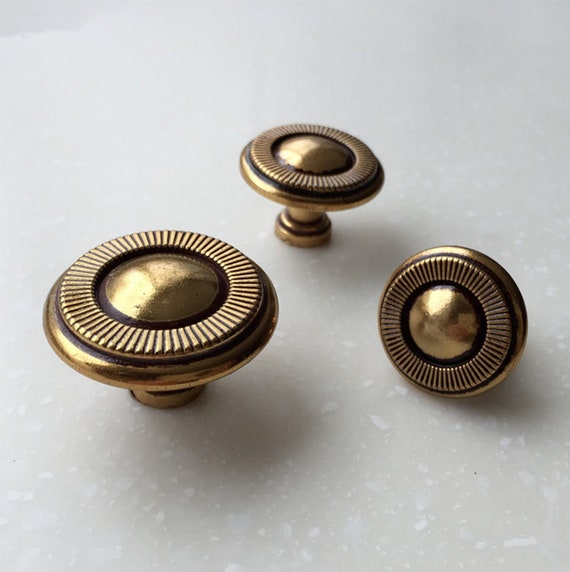 Dresser Knobs Drawer Pulls, Antique Gold Kitchen Cabinet Handles