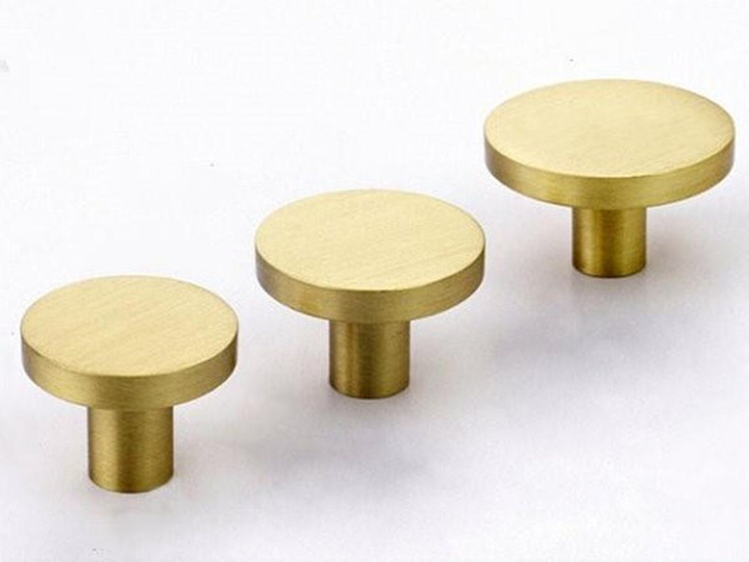 1'' 1.1'' 1.25'' Brass Dresser Knobs Etsy