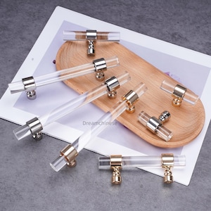 Doorzichtige acryl kastgrepen, goudzilver zwarte ladegrepen, moderne hardware kastknoppen