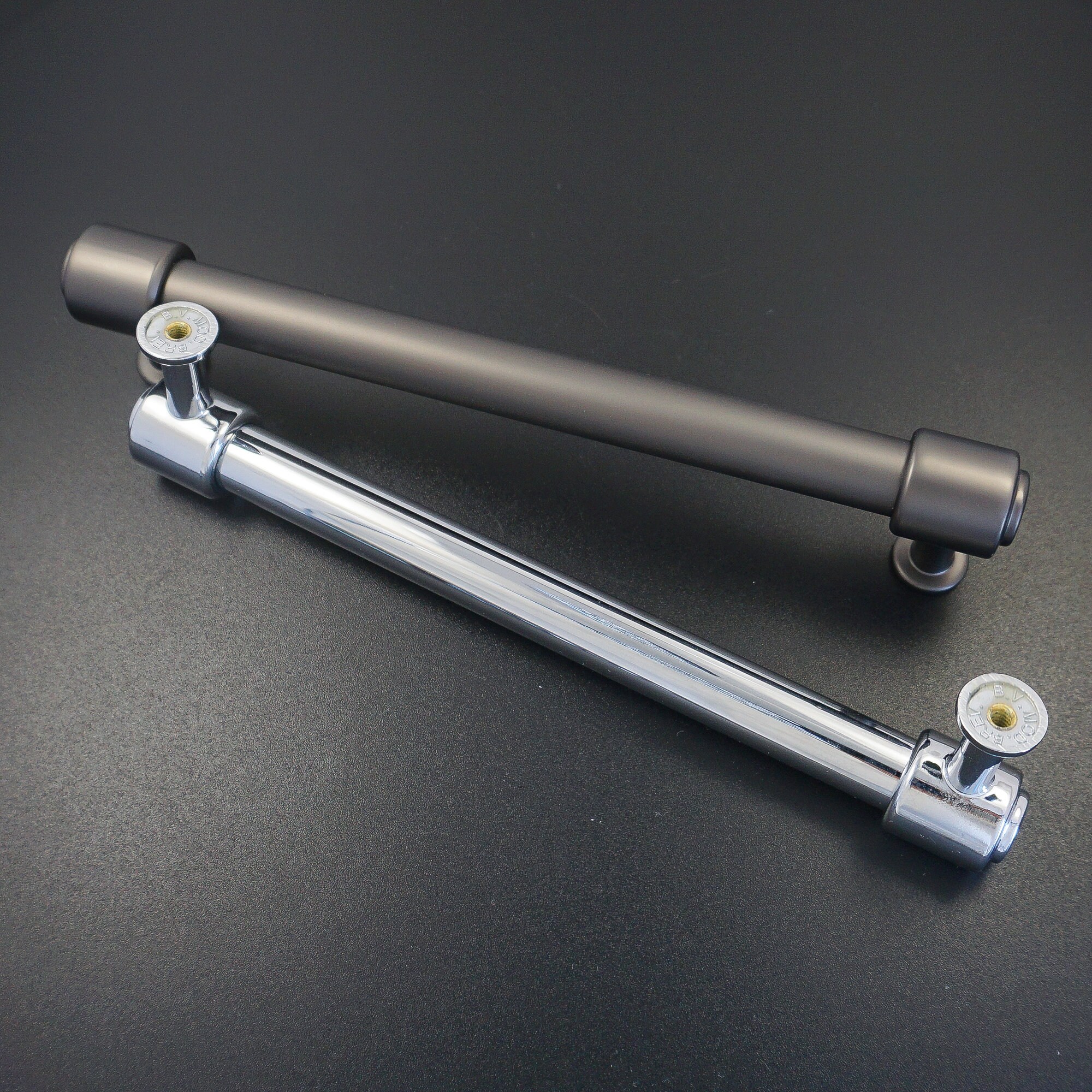 6.3'' Polished Chrome Drawer Handles Dark Gray Dresser Etsy