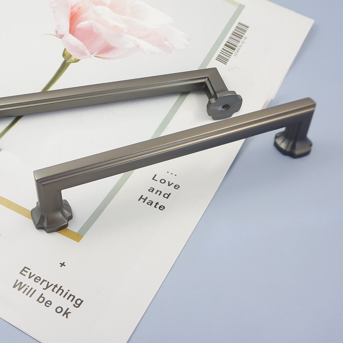 5inch Dark Gray Door Handles Knobs Drawer Knob Pulls Etsy